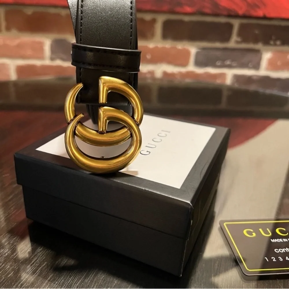 ❤️ New black Italian leather belt_5
